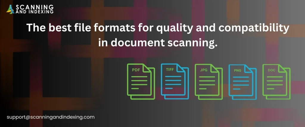 Best File Formats for Document Digitization Process.