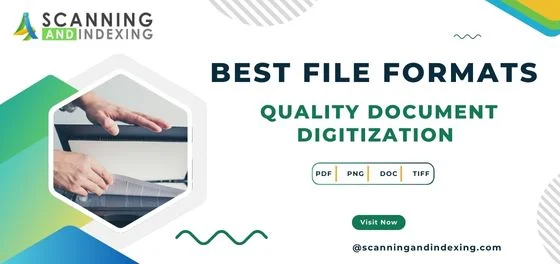 File formats for Document Digitization